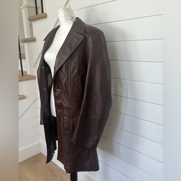 Vintage Grais Angel Skin Cabretta Leather Coat Wool Vest Liner Mens 40L Made USA - Picture 5 of 16